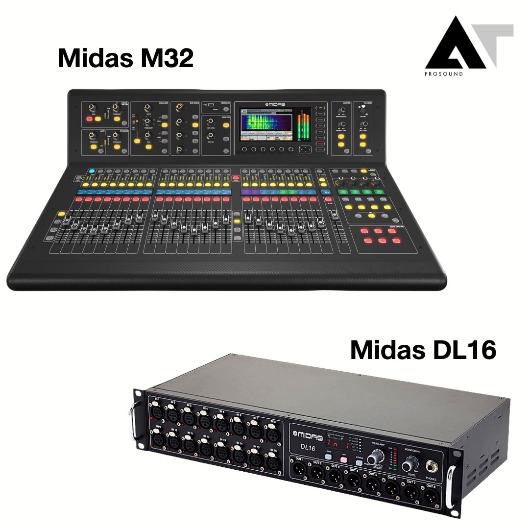 MIDAS M32 LIVE & MIDAS STAGE BOX DL16