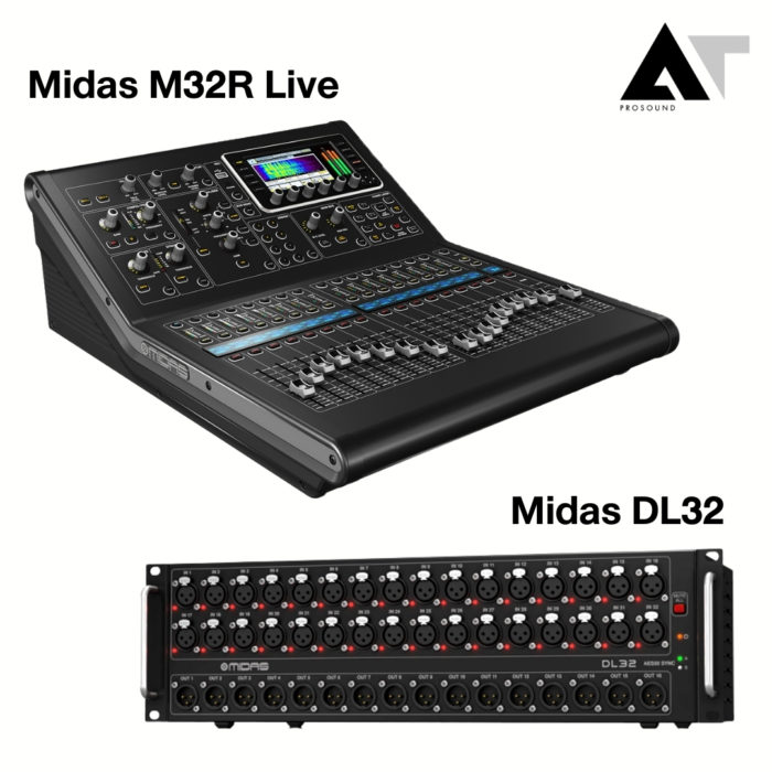 MIDAS M32R LIVE & MIDAS STAGE BOX DL32