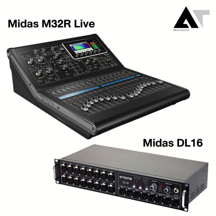 MIDAS M32R LIVE & MIDAS STAGE BOX DL16