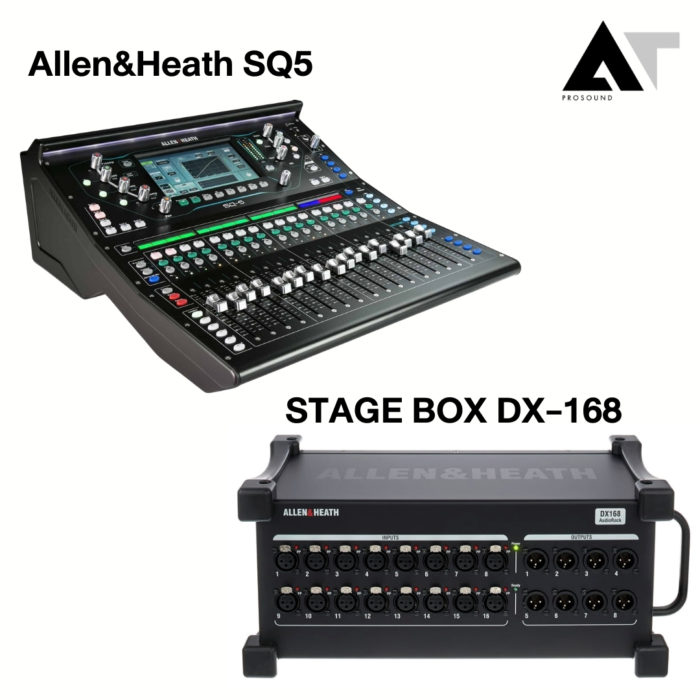 Allen&Heath SQ5 & STAGE BOX DX-168