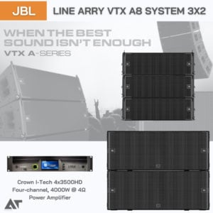 JBL LINE ARRY VTX A8 SYSTEM 3X2