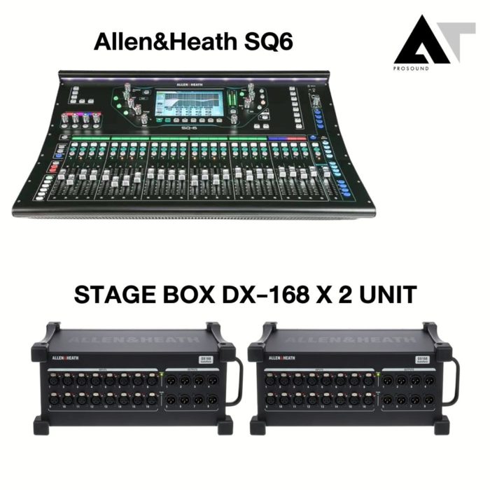 SQ6 & STAGE BOX DX-168 X 2 UNIT