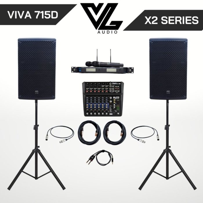 SETx2 VL audio Viva 715D + ALTO ZMX122FX