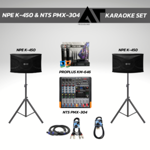 NPE K-450 & NTS PMX-304 Karaoke set -ATprosound
