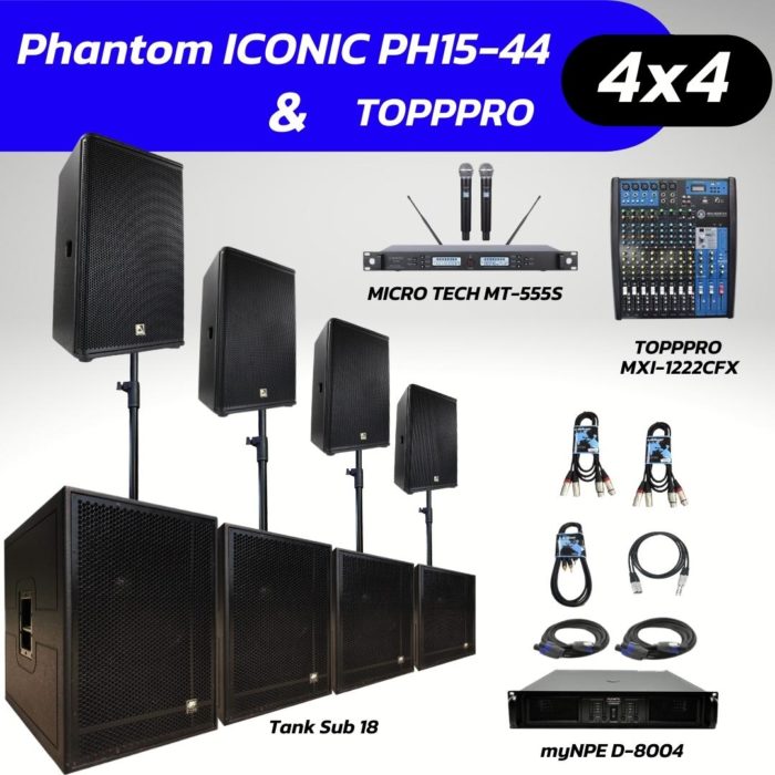 Phantom ICONIC PH15-44 & TOPPPRO SET 4x4