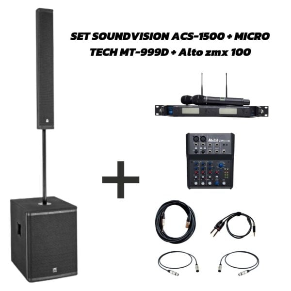 SET SOUNDVISION ACS-1500 + MICRO TECH MT-999D + Alto zmx 100