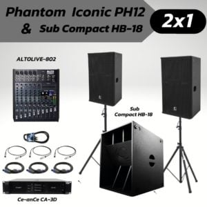 Phantom Iconic PH12+Compact HB-18 SET 2x1
