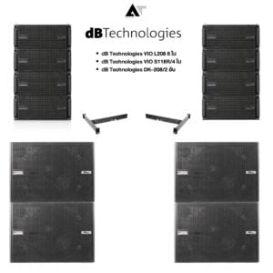 SET 8x4 dB Technologies VIO L208/ VIO S118R SYSTEM